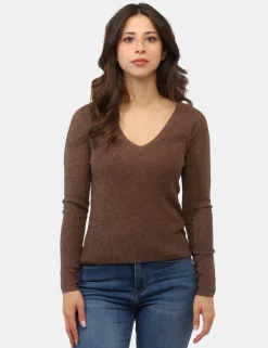 Maglia Materica Marrone
