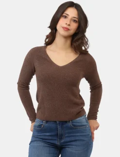 Maglia Materica Marrone