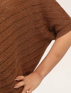 Maglia Materica Marrone