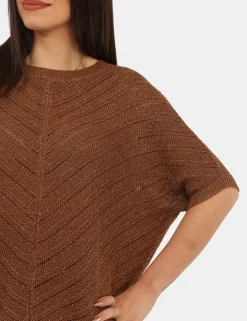 Maglia Materica Marrone