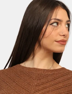 Maglia Materica Marrone