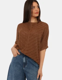 Maglia Materica Marrone