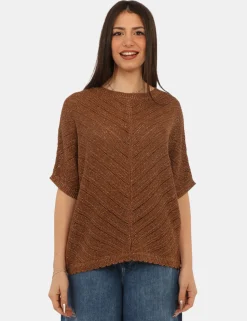 Maglia Materica Marrone