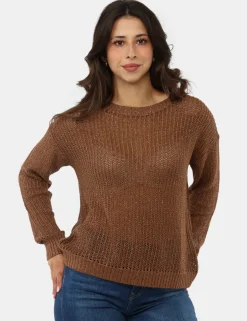 Maglia Materica Marrone