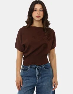 Maglia Materica Marrone