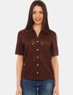 Maglia Materica Marrone