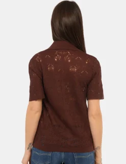 Maglia Materica Marrone