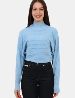 Maglione Materica Azzurro