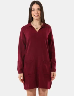 Maxi pull Sandro Ferrone Bordeaux