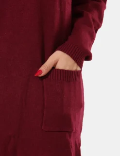 Maxi pull Sandro Ferrone Bordeaux