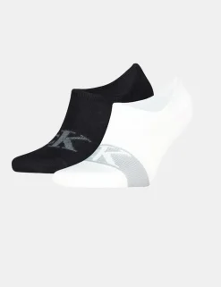 Pack 2 calze Calvin Klein Bianco - Nero