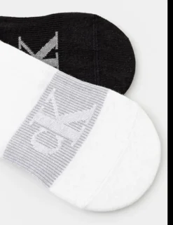 Pack 2 calze Calvin Klein Bianco - Nero