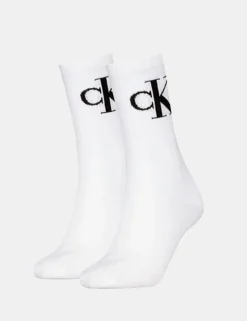Pack 2 calze Calvin Klein Bianco