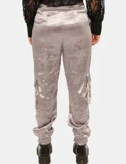 Pantaloni Guess Argento