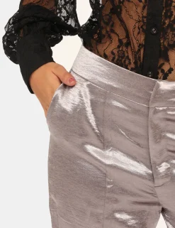 Pantaloni Guess Argento