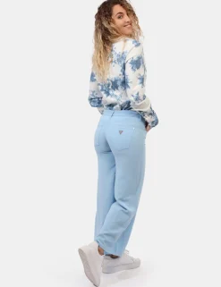 Pantaloni Guess Azzurro