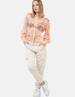 Pantaloni Guess Beige