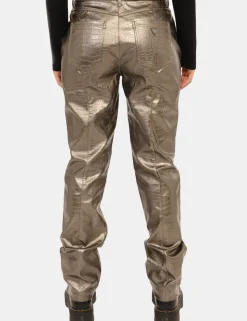 Pantaloni Guess Oro