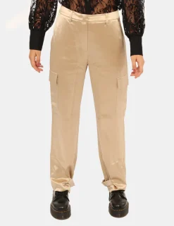 Pantaloni Guess Oro