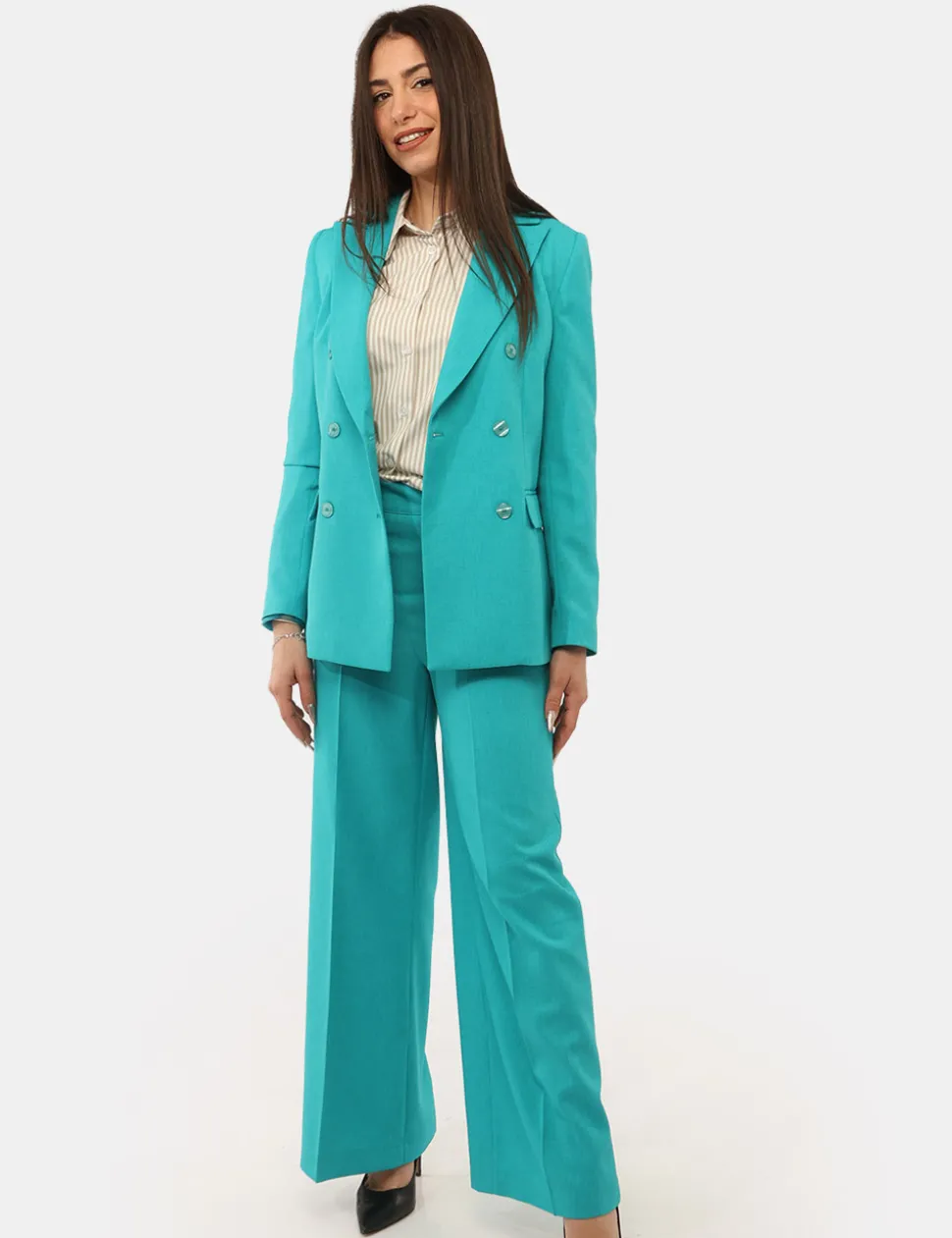 Pantaloni Materica Azzurri