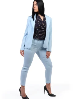 Pantaloni Materica Azzurro
