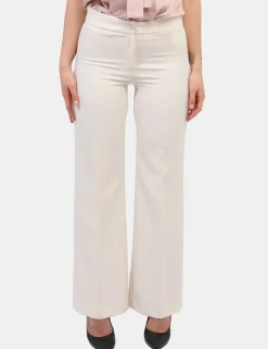 Pantaloni Materica Bianco