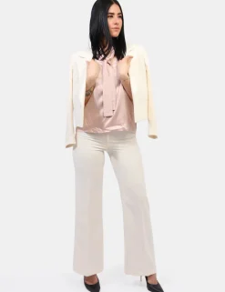 Pantaloni Materica Bianco