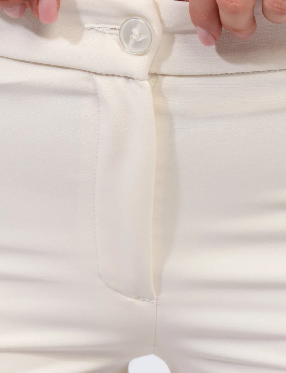 Pantaloni Materica Bianco