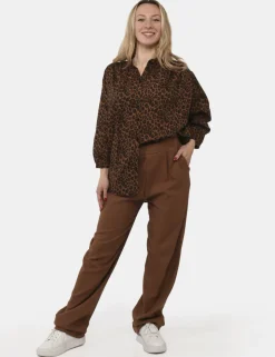 Pantaloni Rue De Clerie Marrone