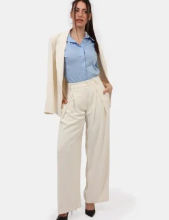 Pantaloni Rue De Clerie Panna