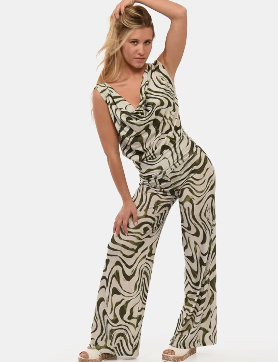Pantaloni Rue De Clerie Verde