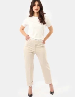 Pantaloni Sandro Ferrone Beige