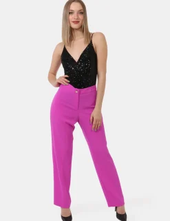 Pantaloni Sandro Ferrone Fucsia