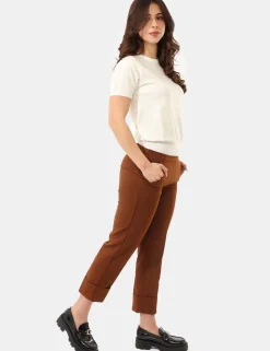 Pantaloni Sandro Ferrone Marrone