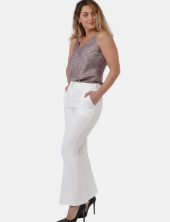 Pantaloni Yes Zee Bianco