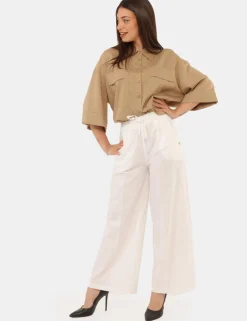 Pantaloni Yes Zee Bianco