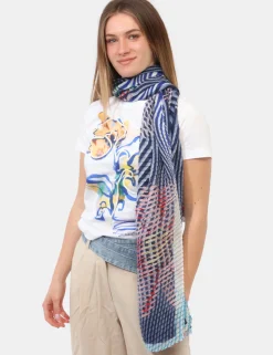 Pashmina Desigual Blu