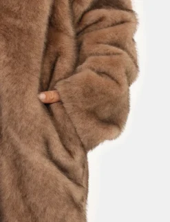 Pelliccia Materica Marrone