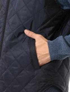 Piumino smanicato Bernese Blu