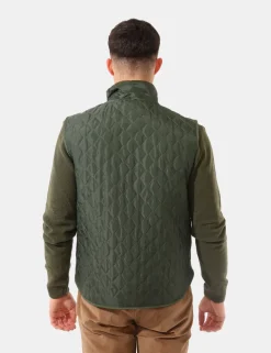 Piumino smanicato Bernese Verde