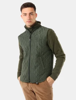 Piumino smanicato Bernese Verde