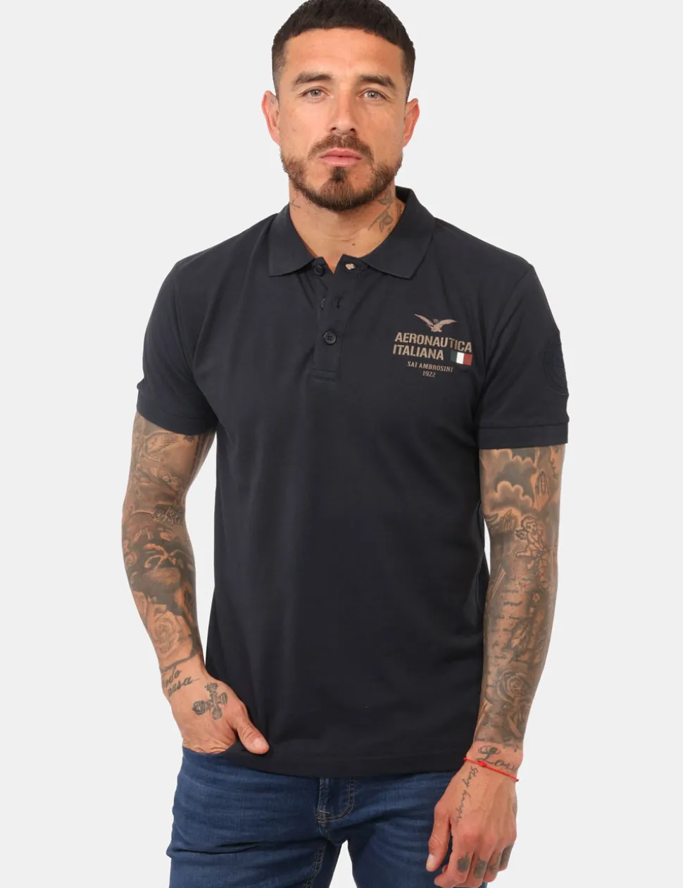 Polo Aeronautica Italiana Blu