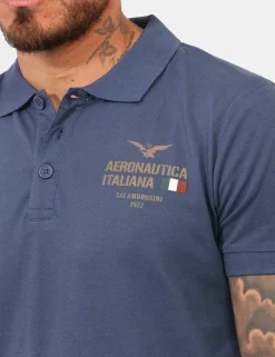 Polo Aeronautica Italiana Blu