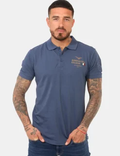 Polo Aeronautica Italiana Blu