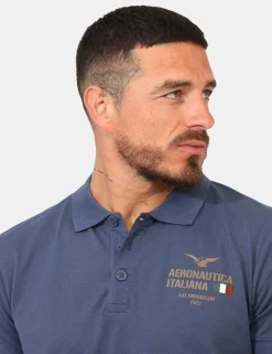 Polo Aeronautica Italiana Blu