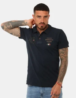 Polo Aeronautica Italiana Blu