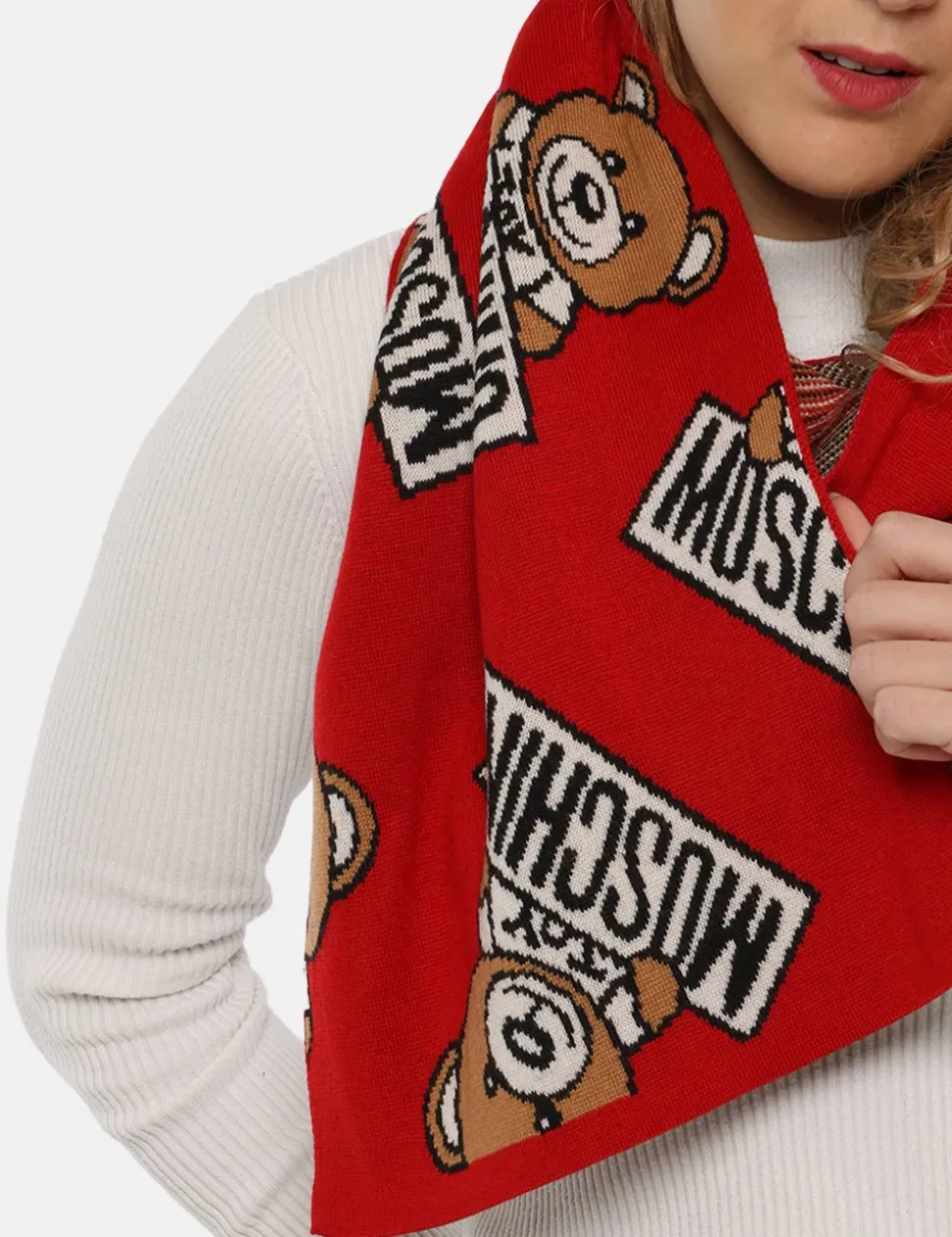 Sciarpa Moschino rosso