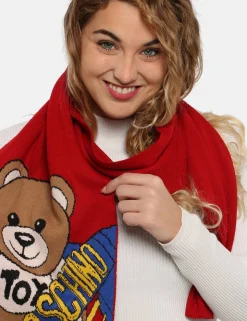Sciarpa Moschino rosso
