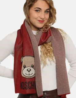 Sciarpa Moschino rosso/oro