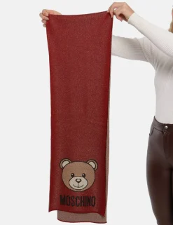 Sciarpa Moschino rosso/oro